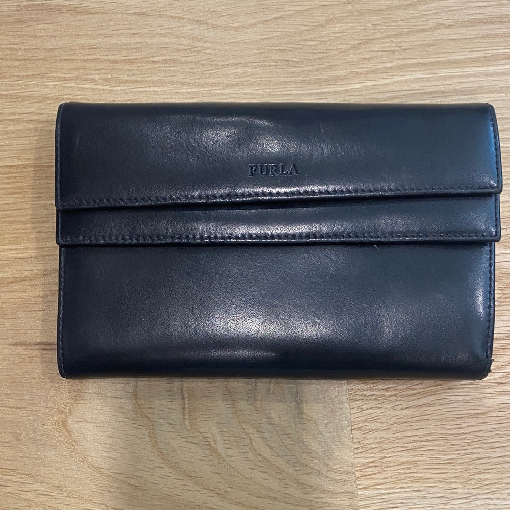 Furla Midnight Black Leather Wallet